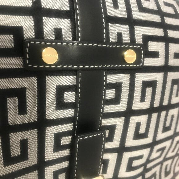 Authentic Givenchy Black & Grey Monogram Canvas and Leather Bag Mint Condition - Picture 5 of 11